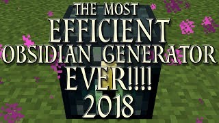 The Fastest Minecraft Obsidian Generator EVER  Simple Bug Exploit [upl. by Ashla24]