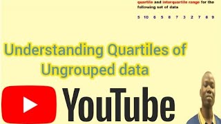 Understanding the concept of quartiles of the ungrouped data [upl. by Rheta]