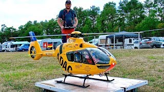 STUNNING RC EC135 ADAC SCALE MODEL ELECTRIC HELICOPTER FLIGHT DEMONSTRATION [upl. by Dawn]