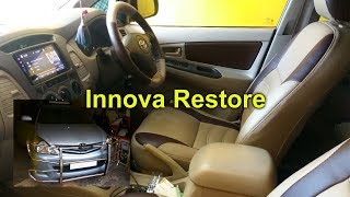 Innova Accessories  Leather Seat Covers  Innova Front Guard  Innova Audio System [upl. by Eeliab]