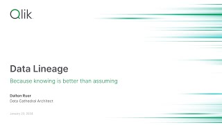 Qlik Cloud Data Lineage [upl. by Derek771]
