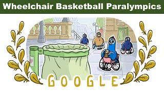 Wheelchair Basketball Paralympics  Paris 2024 Games Google Doodle for schedule amp results medals [upl. by Gisser]