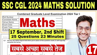 Set17 SSC CGL 2024 Maths Solution by Rohit Tripathi ssc cgl all shift maths question 2024 [upl. by Procter]