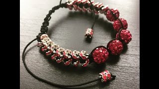 DIY Shamballa Bracelet [upl. by Enetsirk]