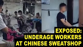 Inside Look at Sweatshop in China Where Children Work 20 Hour Days [upl. by Aryam656]