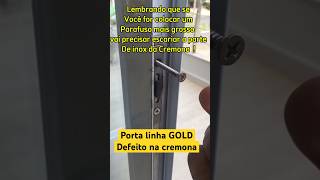 Porta gold com defeito no fecho Cremona [upl. by Oironoh]