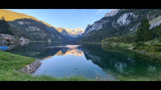 Lake Gosausee Hike below Dachstein in Austria [upl. by Rebmat]