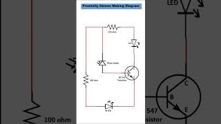 IR Proximity Sensor Making  Proximity sensor making using one Transistor electronicsengineering [upl. by Siffre]