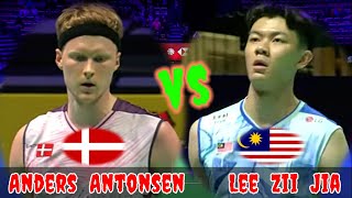 Badminton Lee Zii Jia MALAYSIA vs DENMARK Anders Antonsen [upl. by Fern502]