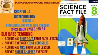 Chapter4BiotechnologyLesson1Past and presentGrade 8 OxfordSolve Test YourselfMCQs [upl. by Prader275]