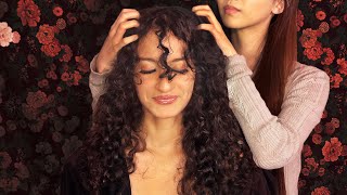 ASMR Savannah pampers Kaitlynns Gorgeous Curly Hair for Falling Asleep Luscious Scalp Massage [upl. by Eihtur674]