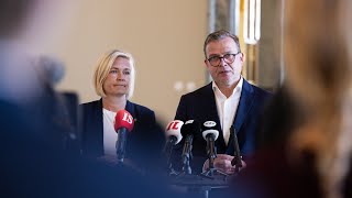 Pääministeri Petteri Orpon ja sisäministeri Mari Rantasen mediatapaaminen 127 [upl. by Adnomal]