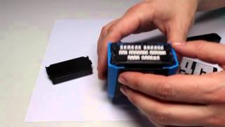 Trodat How to Set a DIY Stamp  Euroffice [upl. by Novanod713]