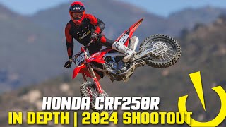 Honda CRF250R  InDepth 2024 250 Shootout [upl. by Anasus]