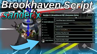 BEST Brookhaven Script Sander X Hub  Free Gamepass Admin Command Event Complete  Roblox Executor [upl. by Ellivro]