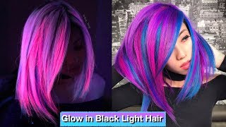 Glow in Black Light Hair [upl. by Arawaj]