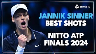 Jannik Sinner Best Shots On The Way To Nitto ATP Finals Title [upl. by Meer771]