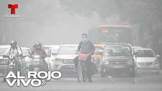 Contaminación severa e incontrolable en India  Al Rojo Vivo  Telemundo [upl. by Nylrahc462]