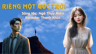 Karaoke Riêng một góc trời Tone Nam  Thanh Khúc Karaoke [upl. by Byrne711]