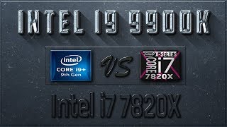 Intel i9 9900K vs i7 7820X Benchmarks  Test Review  Comparison  Gaming  10 Tests [upl. by Leontina228]