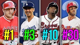 RANKING THE BEST PLAYERS IN MLB [upl. by Nnylasor]