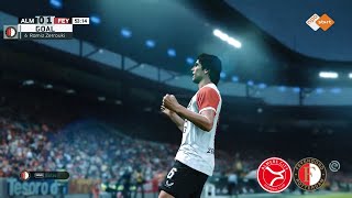 Almere City v Feyenoord Highlights  Eredivisie 202324  PES 21 [upl. by Andrade]