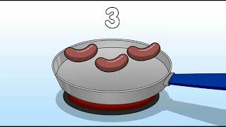 Five Fat Sausages Subtraction Help Kidz Learn [upl. by Yerak]