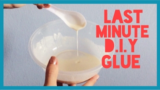 2 Ingredient DIY Glue  Paper Mache Paste Quick and Easy Tutorial [upl. by Weisberg]