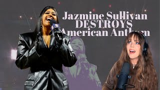 Jazmine Sullivan American Anthem  Reaction amp vocal analysis [upl. by Constant]