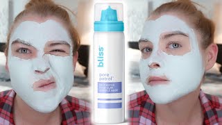 Bliss Pore Patrol Mask Deep Detox FourClay Souffle Mask Review amp Demo [upl. by Sarazen]