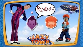 ZIGGY LAZY TOWN CHALLENGE  REVENGE  Robbie Rotten vs Pixel [upl. by Nohsal]