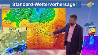 StandardWettervorhersage 0209102024 Wolken Wind amp Regen mit Alpenschnee dann milder mit Föhn [upl. by Ajed]