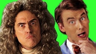 Sir Isaac Newton vs Bill Nye ERB Behind The Scenes [upl. by Leonor457]