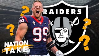 JJ Watt To The Raiders Draft Jaylen Waddle In 2021 NFL Draft  NATION TAKE [upl. by Elleirol]