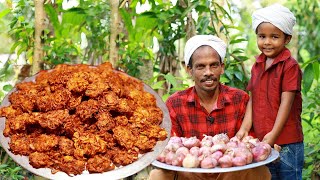 തട്ടുകട സ്റ്റൈൽ ഉള്ളിവട  Kerala Thattukada Style Ullivada  Onion Vada Malayalam Recipe [upl. by Darees]