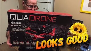 Quadrone Maximus Drone Unboxing Looks Good [upl. by Darleen]