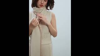 cashmere scarffashionstyle cashmere cashmereshawl sweaterfashion outfit sweaterstyle fashion [upl. by Ahsyle]