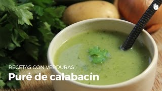 Receta fácil  Puré de calabacín [upl. by Llesram]