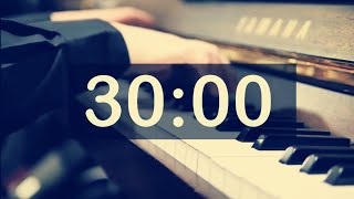 Timer For 30 Minute With Classical Calming Relaxing Music Soft Gentle Piano Countdown Timer [upl. by Yrolg]