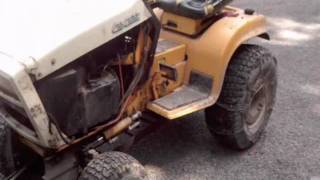 2082 cub cadet mower deck install for leaf season [upl. by Hoye]