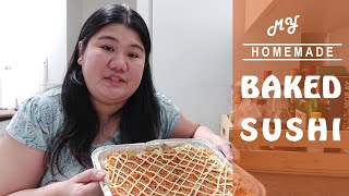 Baked Sushi my way  Homemade  Charlene Gonzales Vlogs [upl. by Dihgirb]