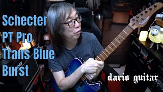 Schecter PT Pro Trans Blue Burst [upl. by Xonnel]