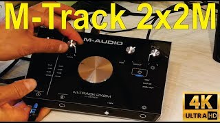 MAudio Mtrack 2x2M Unboxing how to connect and troubleshooting  detailed [upl. by Nonnah]