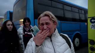 Residents of Ukrainian orphanage flee to safety [upl. by Kassey]