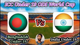 Bangladesh Under19s v India Under19s  3rd Match Group A  ICC Under 19 World Cup [upl. by Assiluj]