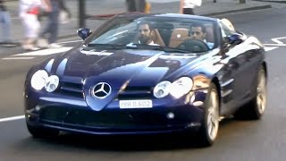 McLaren Mercedes SLR Roadster with QuickSilver sport exhaust in London [upl. by Nahguav442]