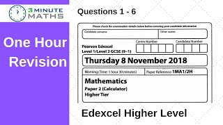 Revise Edexcel Maths Higher Paper 2 Q16 November 2018 [upl. by Artied]