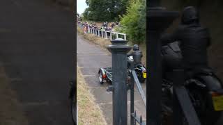 HarleyDavidson Hearse vs Test Hill at Brooklands [upl. by Kamila60]