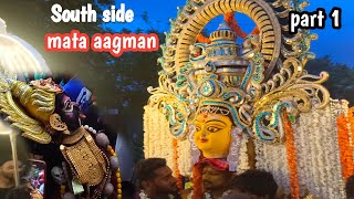 2024 mata aagman South side amma  Bangla side mata puja  part 1 [upl. by Nitsug]