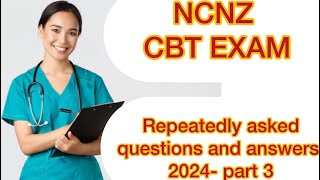 NCNZ CBT frequently asked exam question and answer series❤️ [upl. by Adyaj]